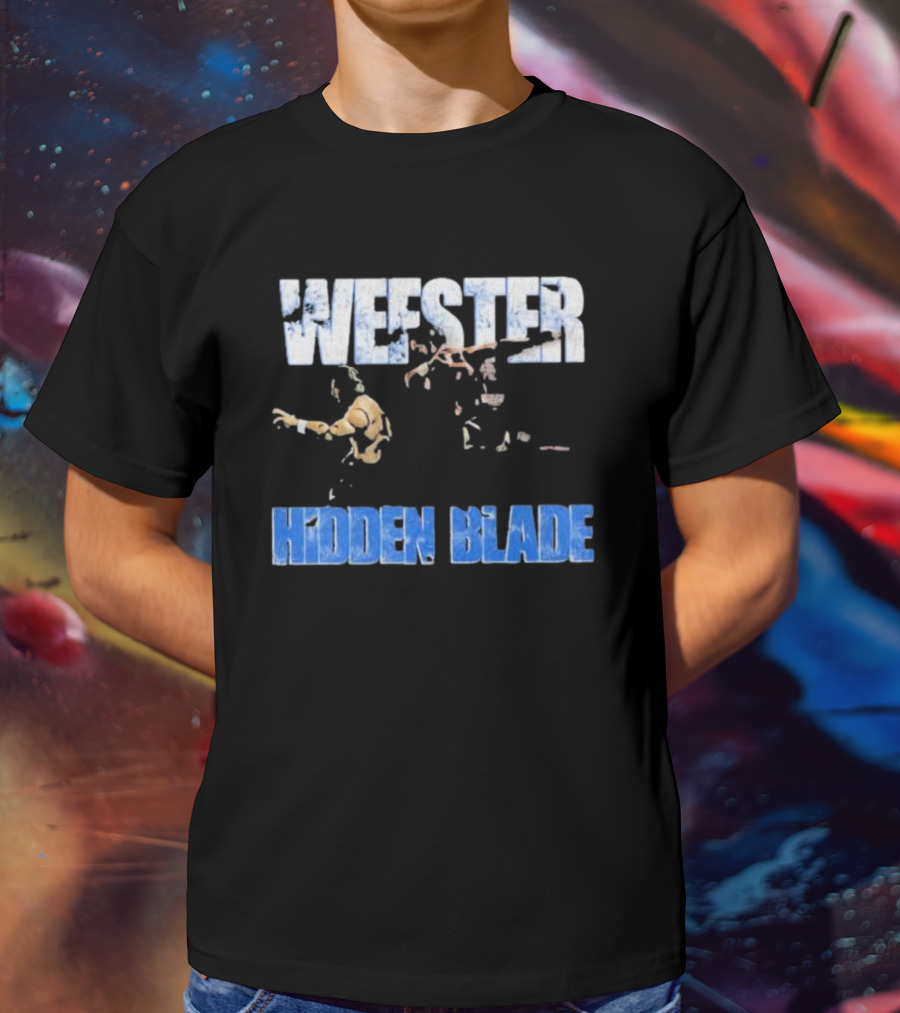 Wefster Hidden Blade Wrestling Action And Combat T-Shirt