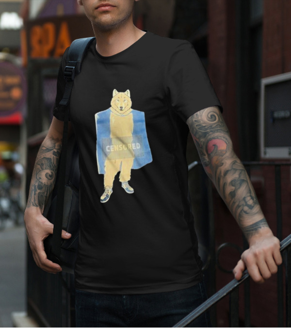 Lisan Jal Gaib Censored Wolf Retro Sneakers T-Shirt