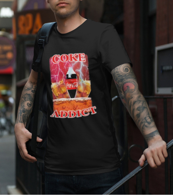 Coke Addict Orbital Clothing Coca-Cola Lightning Bubbles T-Shirt