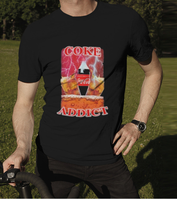 Coke Addict Orbital Clothing Coca-Cola Lightning Bubbles T-Shirt