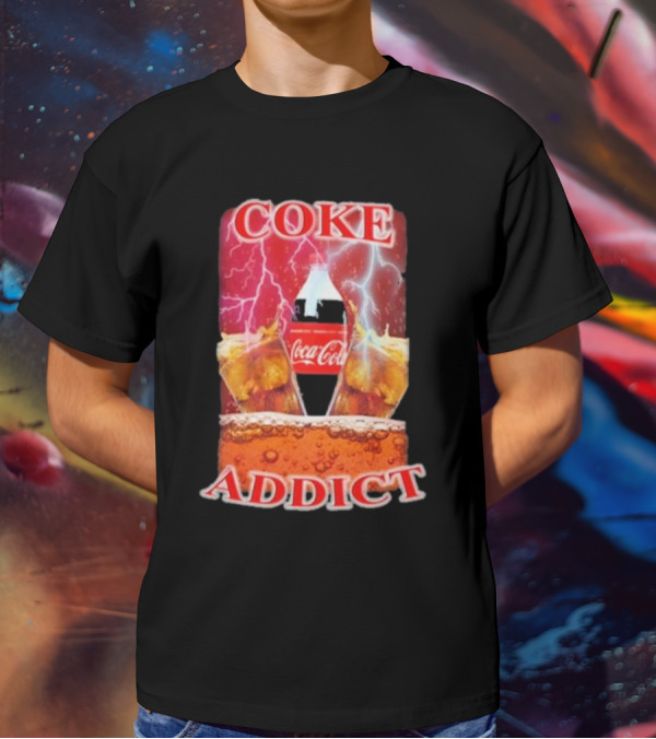Coke Addict Orbital Clothing Coca-Cola Lightning Bubbles T-Shirt