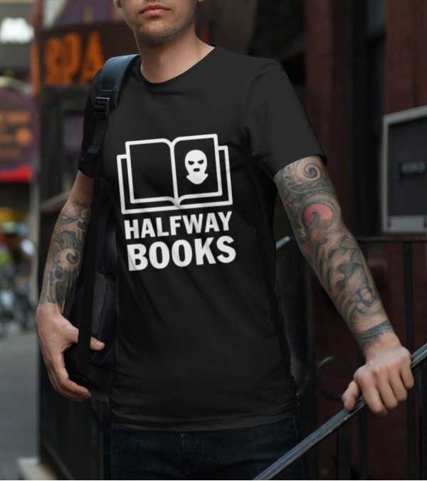 Shea Serrano Halfway Books Open Book Mask T-Shirt