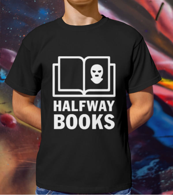 Shea Serrano Halfway Books Open Book Mask T-Shirt