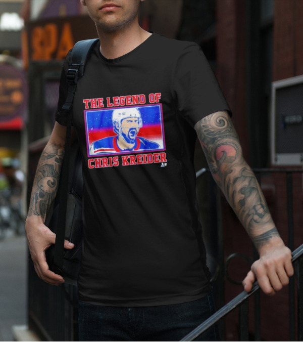 The Legend Of Chris Kreider Hockey Icon Burst T-Shirt