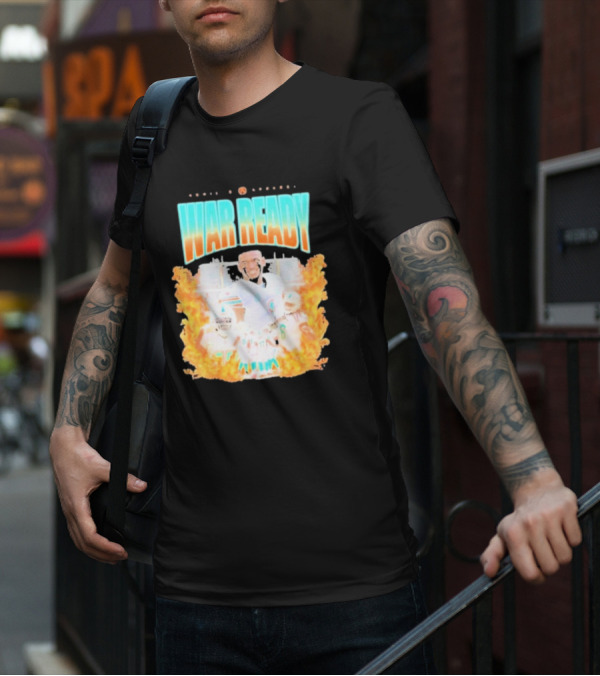 Waddle And Associates War Ready Miami Football Flame Burst T-Shirt