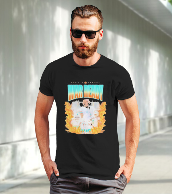 Waddle And Associates War Ready Miami Football Flame Burst T-Shirt