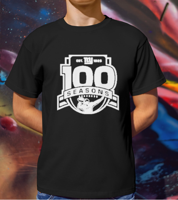 New York Giants Est. 1925 100 Seasons Starter Black T-Shirt
