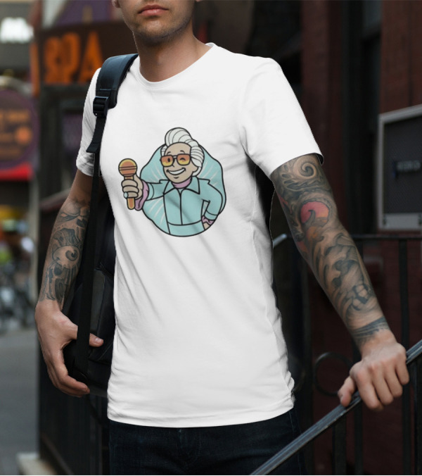 Vault Boy Style Character With Microphone Named Baby Billy T-Shirt