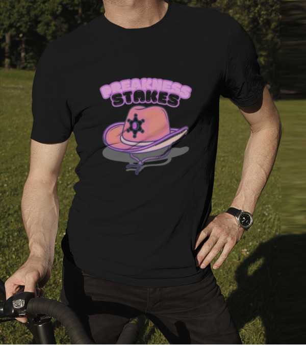 Preakness Stakes Cowboy Hat With Badge T-Shirt