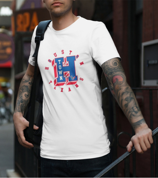 Houston Texans Hometown 'H' Icon With Team T-Shirt