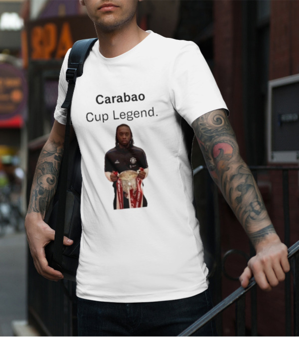 Carabao Cup Legend Football Icon Holding Trophy T-Shirt