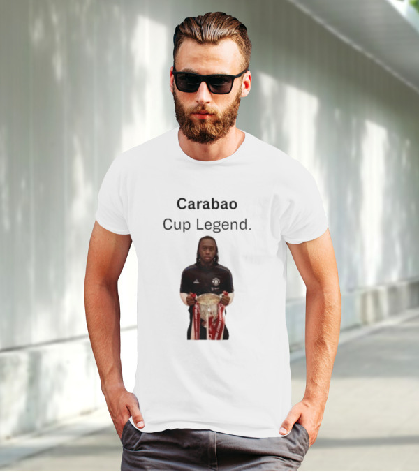 Carabao Cup Legend Football Icon Holding Trophy T-Shirt