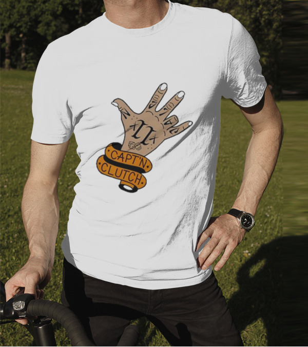 Cap’n Clutch Five Dice Hand Tattoo T-Shirt