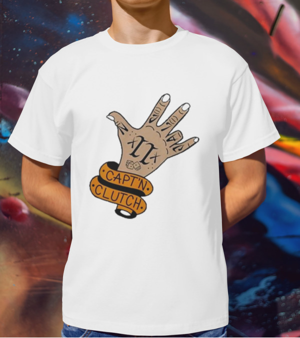 Cap’n Clutch Five Dice Hand Tattoo T-Shirt