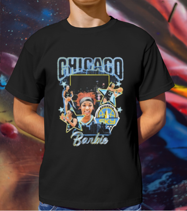Chicago Sky Barbie Basketball Chicag0 Images T-Shirt