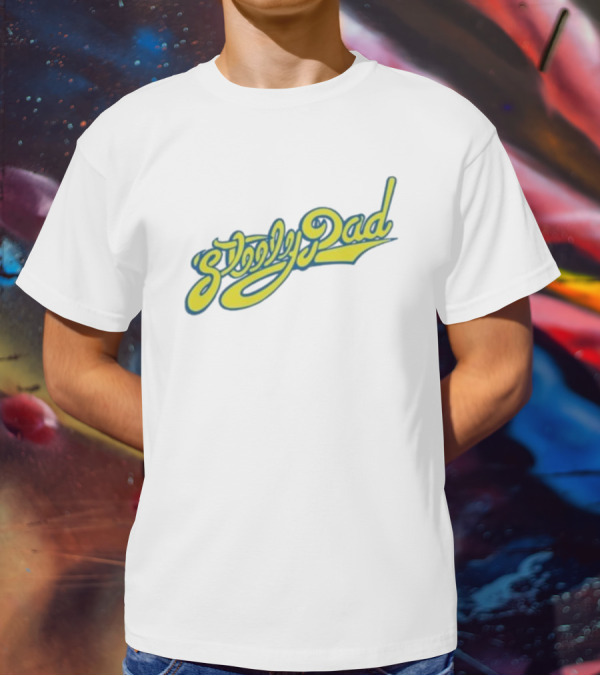 Sleepy Dad Retro Yellow Script T-Shirt