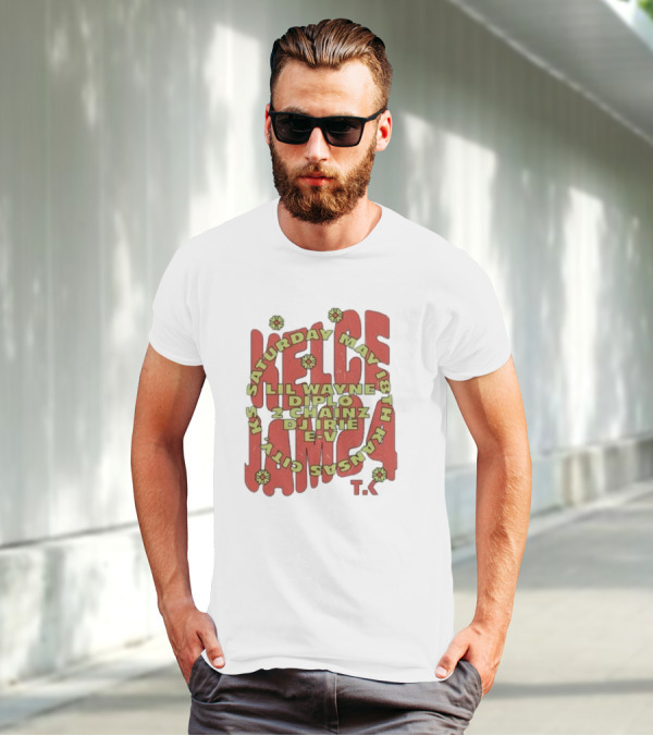 Saturday May 18th Kansas City Kelce Jam Lil Wayne Diplo 2 Chainz DJ Irie E-V Tk T-Shirt