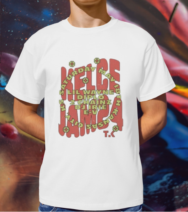 Saturday May 18th Kansas City Kelce Jam Lil Wayne Diplo 2 Chainz DJ Irie E-V Tk T-Shirt