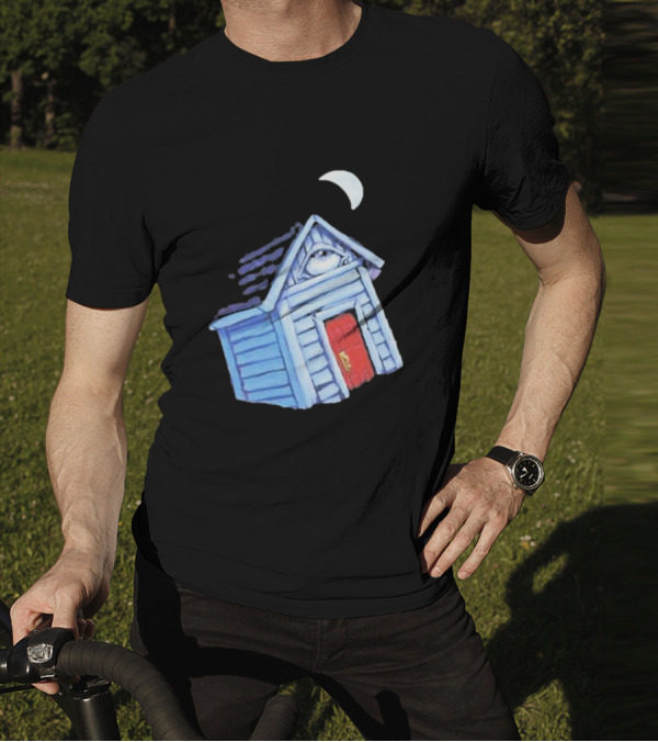 Turmoil Tinfoil Moon Eye House With Red Door T-Shirt