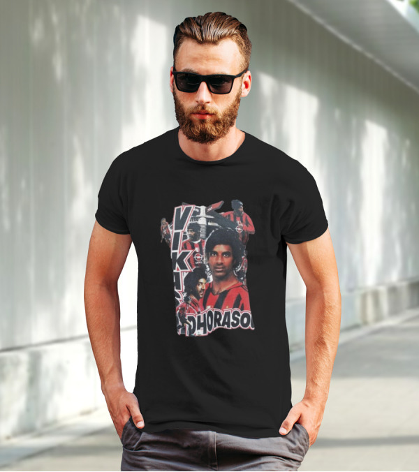 Vikash Dhorasoo AC Milan Retro Collage T-Shirt
