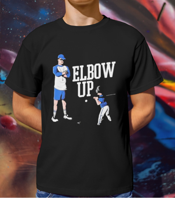 Middleclassfancy Baseball Coach Elbow Up T-Shirt