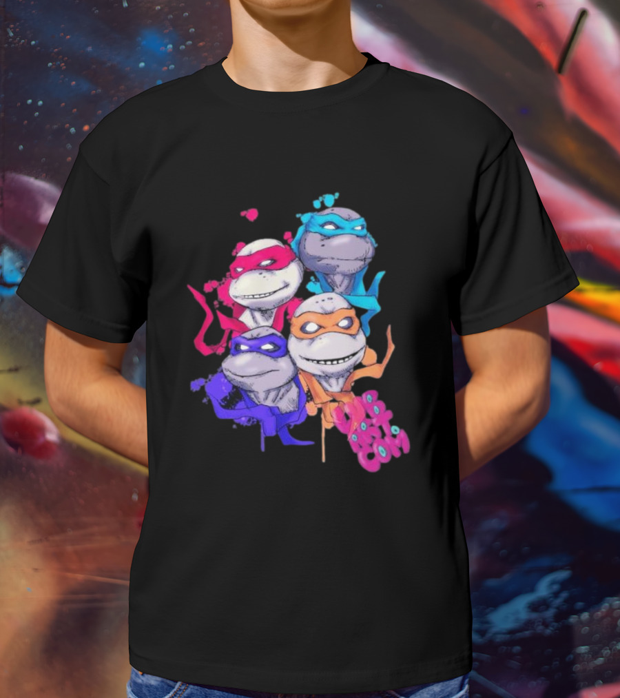 Neon TMNT Characters Pop T-Shirt