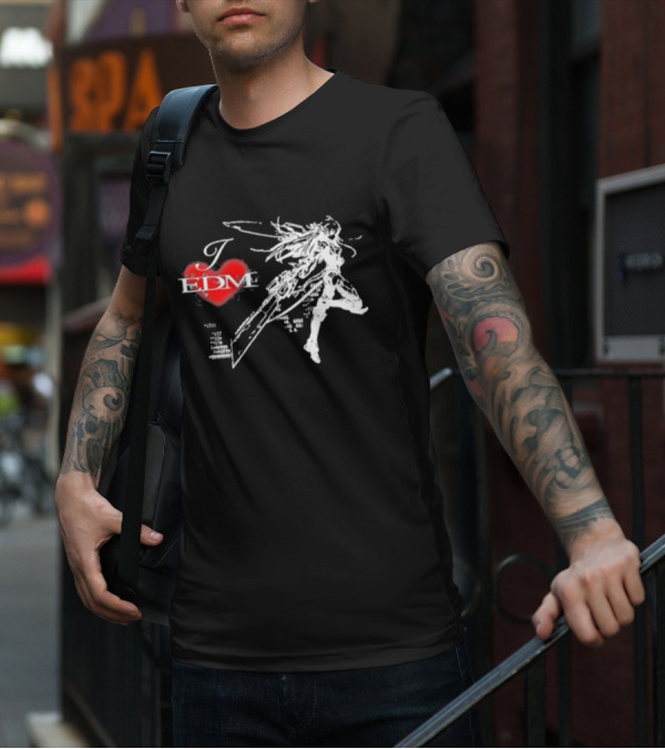 Ninajirachi I Love EDM Cyber Warrior Dance Fusion T-Shirt