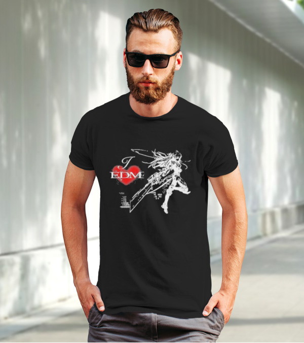 Ninajirachi I Love EDM Cyber Warrior Dance Fusion T-Shirt