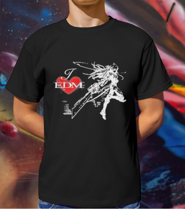 Ninajirachi I Love EDM Cyber Warrior Dance Fusion T-Shirt