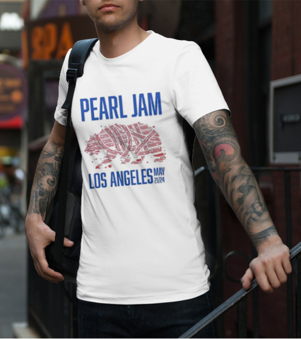 Pearl Jam Los Angeles May 21 24 Deep Sea Diver Event Night 1 Kia Forum Two Sides Print Premium T-Shirt