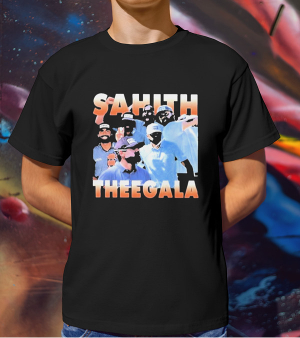 Sahith Theegala Celebratory Golf Moments T-Shirt