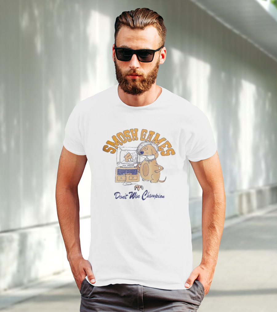 Smosh Games Don't Win Champion Dog T-Shirt
