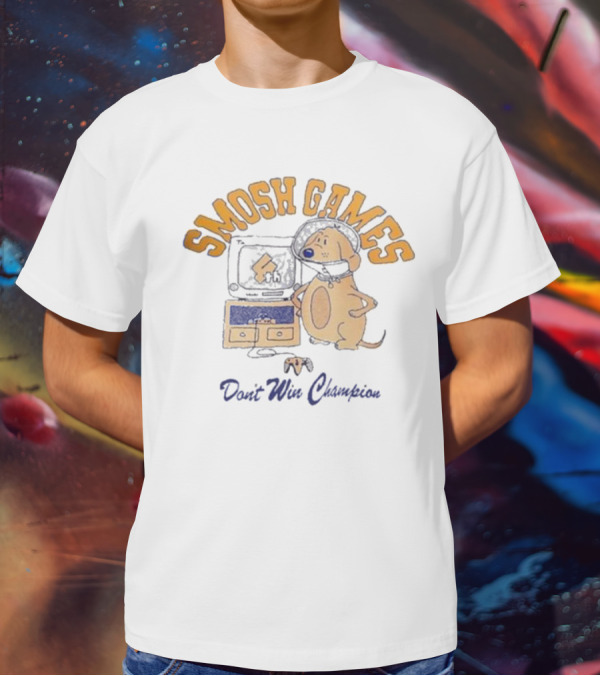 Smosh Games Don't Win Champion Dog T-Shirt