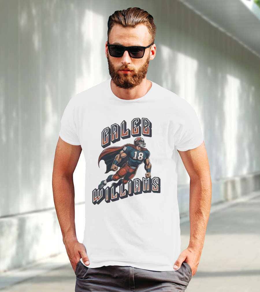 Caleb Williams Football Heroic Number 18 Superhero T-Shirt