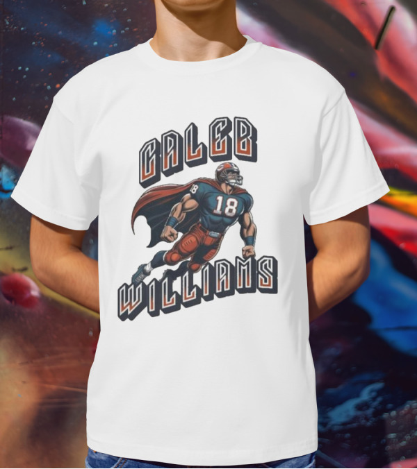 Caleb Williams Football Heroic Number 18 Superhero T-Shirt