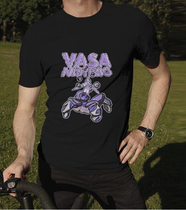Vasa Nistirio Purple Ice Creature With Floating Crystals T-Shirt