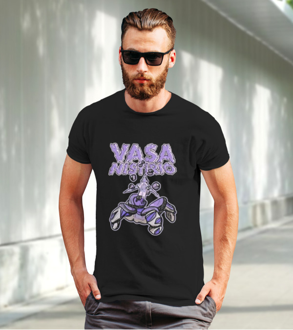 Vasa Nistirio Purple Ice Creature With Floating Crystals T-Shirt