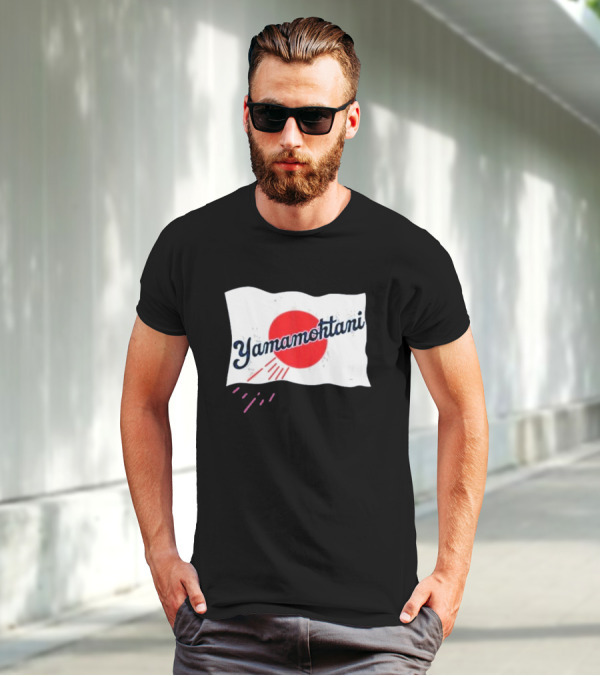 Yamamohtani Rising Sun Japanese Flag Yamamoto T-Shirt
