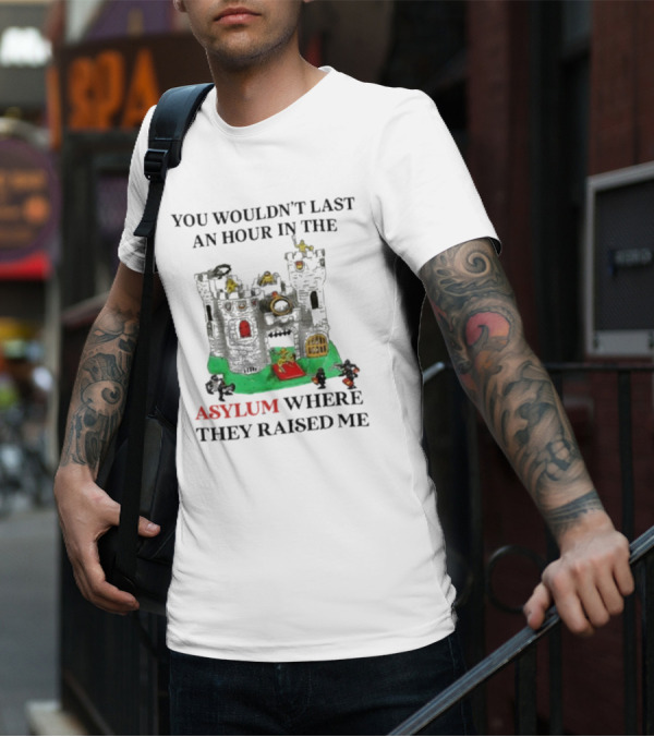 You Wouldn’t Last An Hour In The Asylum Where They Raised Me Jmcgg Castle T-Shirt