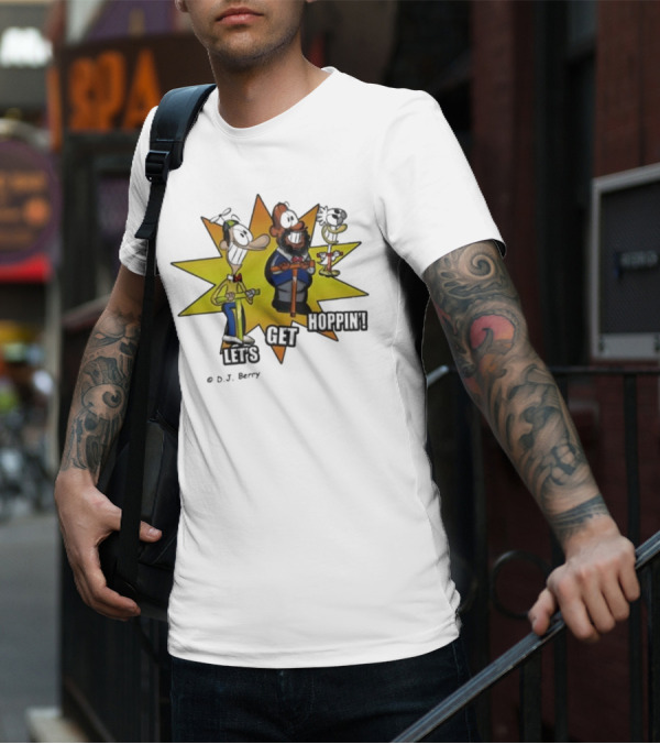 Let's Get Hoppin D.J. Berry Comic Burst T-Shirt