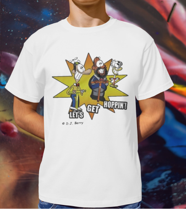 Let's Get Hoppin D.J. Berry Comic Burst T-Shirt