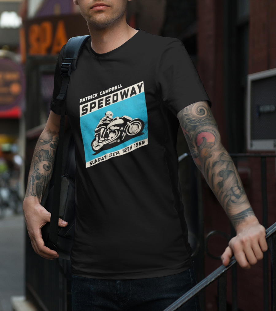 Patrick Campbell Speedway Motorcycle Racing Sunday Sep 12th 1968 T-Shirt