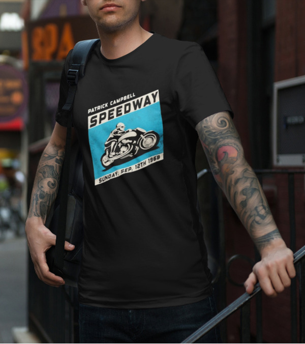 Patrick Campbell Speedway Motorcycle Racing Sunday Sep 12th 1968 T-Shirt