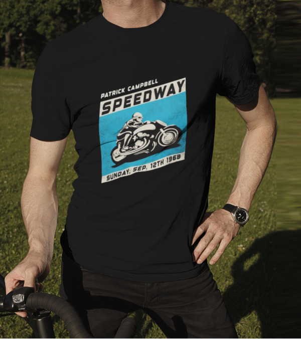 Patrick Campbell Speedway Motorcycle Racing Sunday Sep 12th 1968 T-Shirt