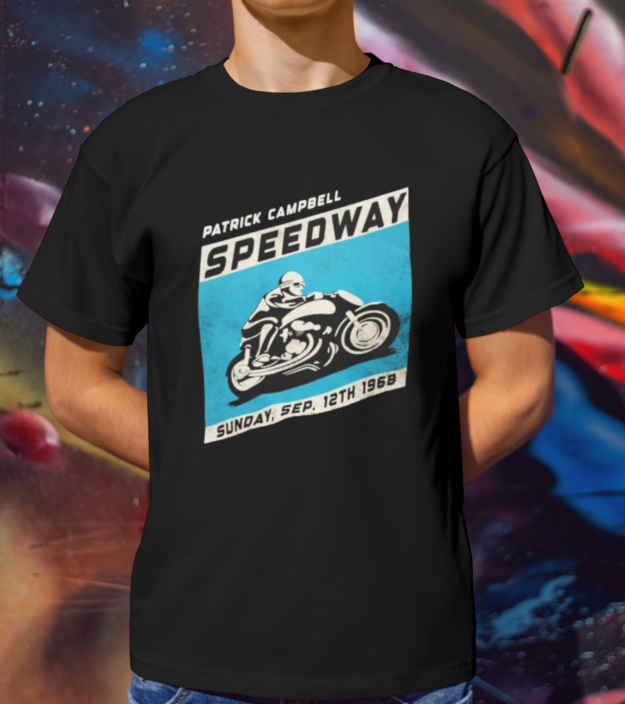 Patrick Campbell Speedway Motorcycle Racing Sunday Sep 12th 1968 T-Shirt