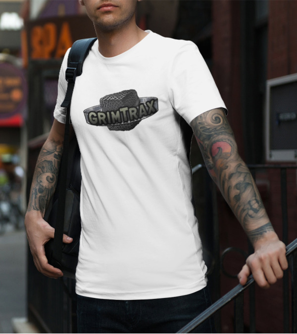 Rifftrax Grimtrax Spinning Tire T-Shirt