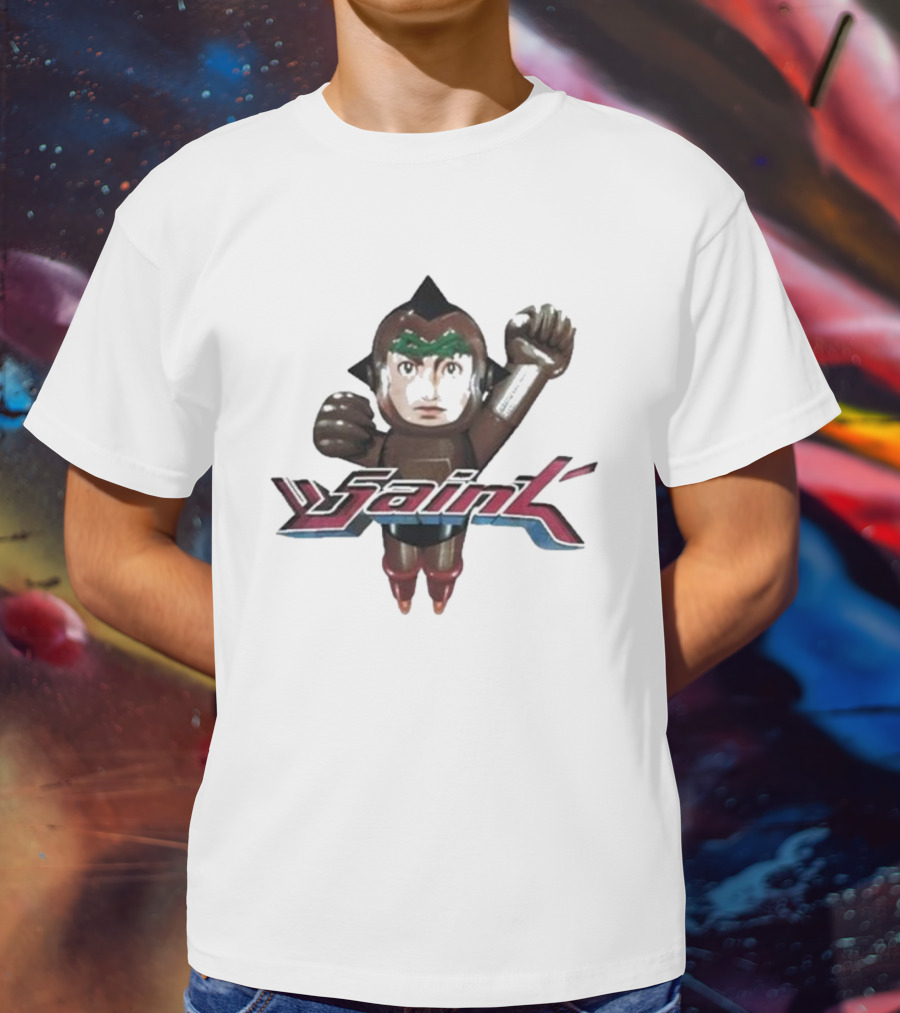 Saint Michael Astro Boy Retro Robot T-Shirt