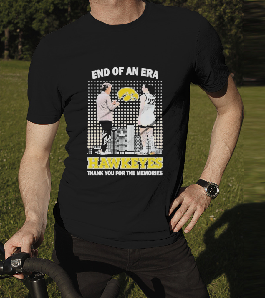 End Of An Era Lisa Bluder Hawkeyes Thank You For The Memories Basketball T-Shirt