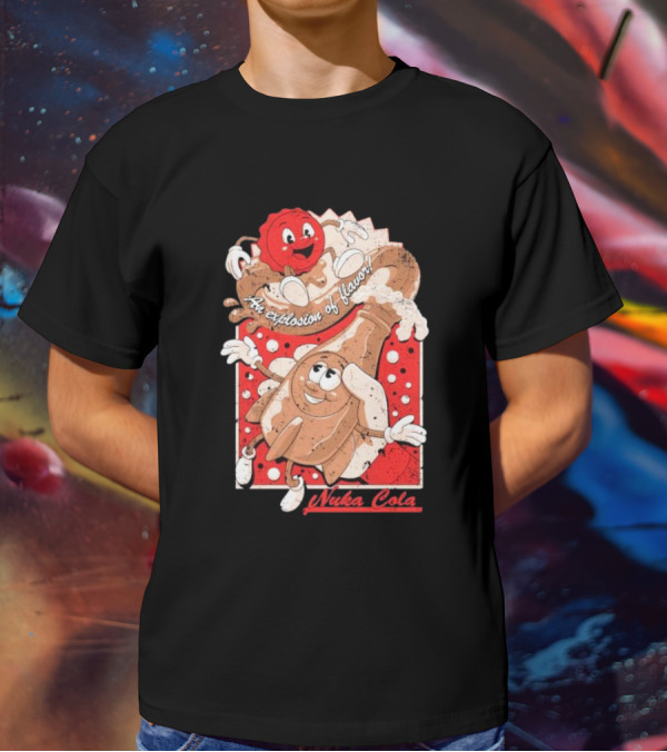 An Explosion Of Flavor Nuka Cola Vintage Ad T-Shirt
