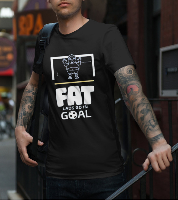 Fat Lads Go In Goal FLGIG Football T-Shirt
